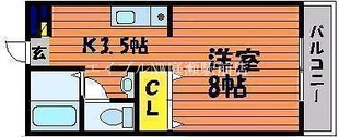 ベール花尻Ａ棟の物件間取画像